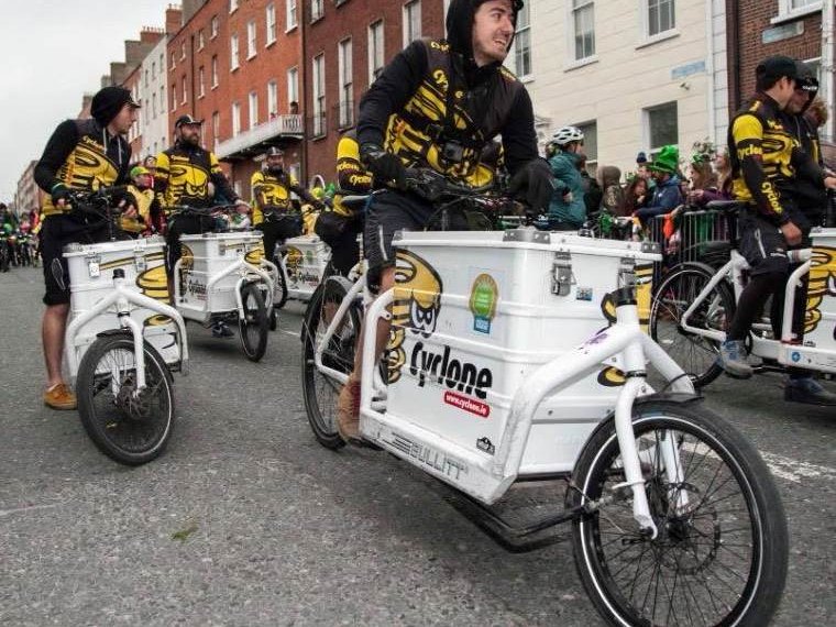 The Cyclone fleet on the streets of Dublin